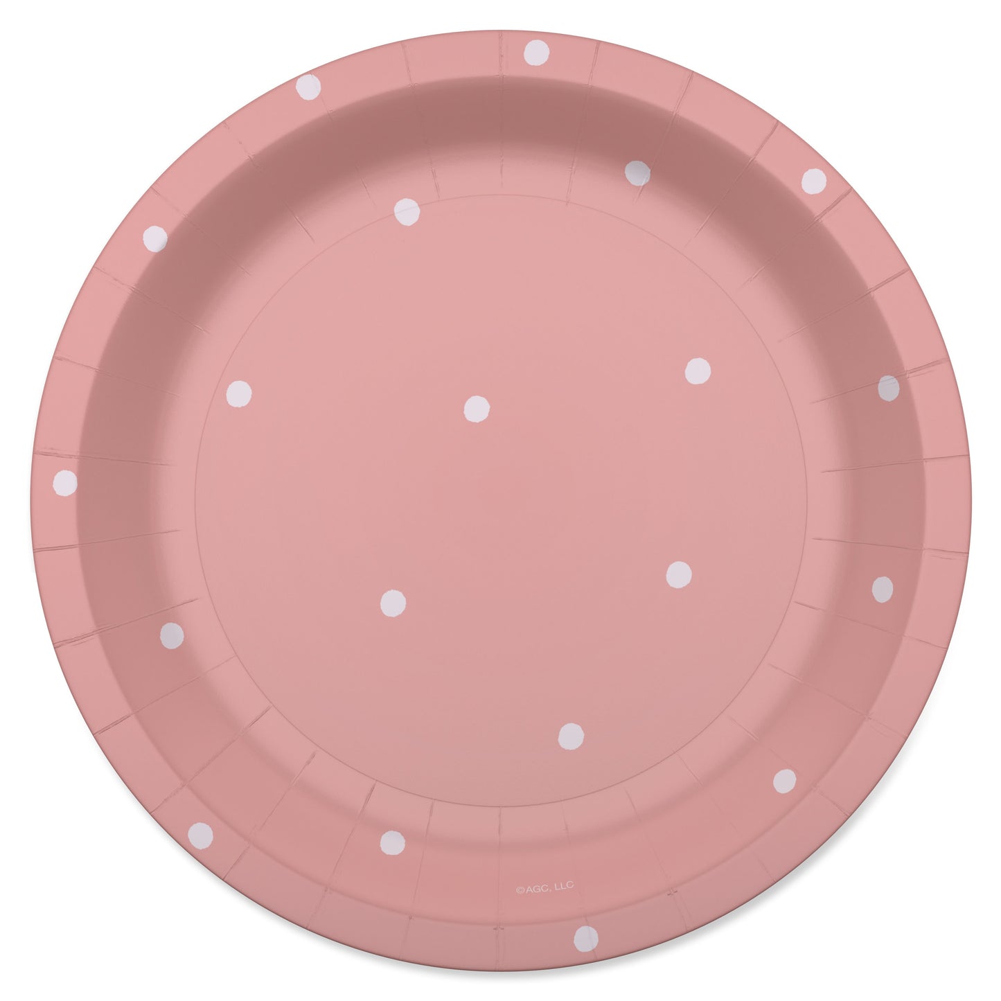 American Greetings Polka Dots on Pink 7" Paper Plates