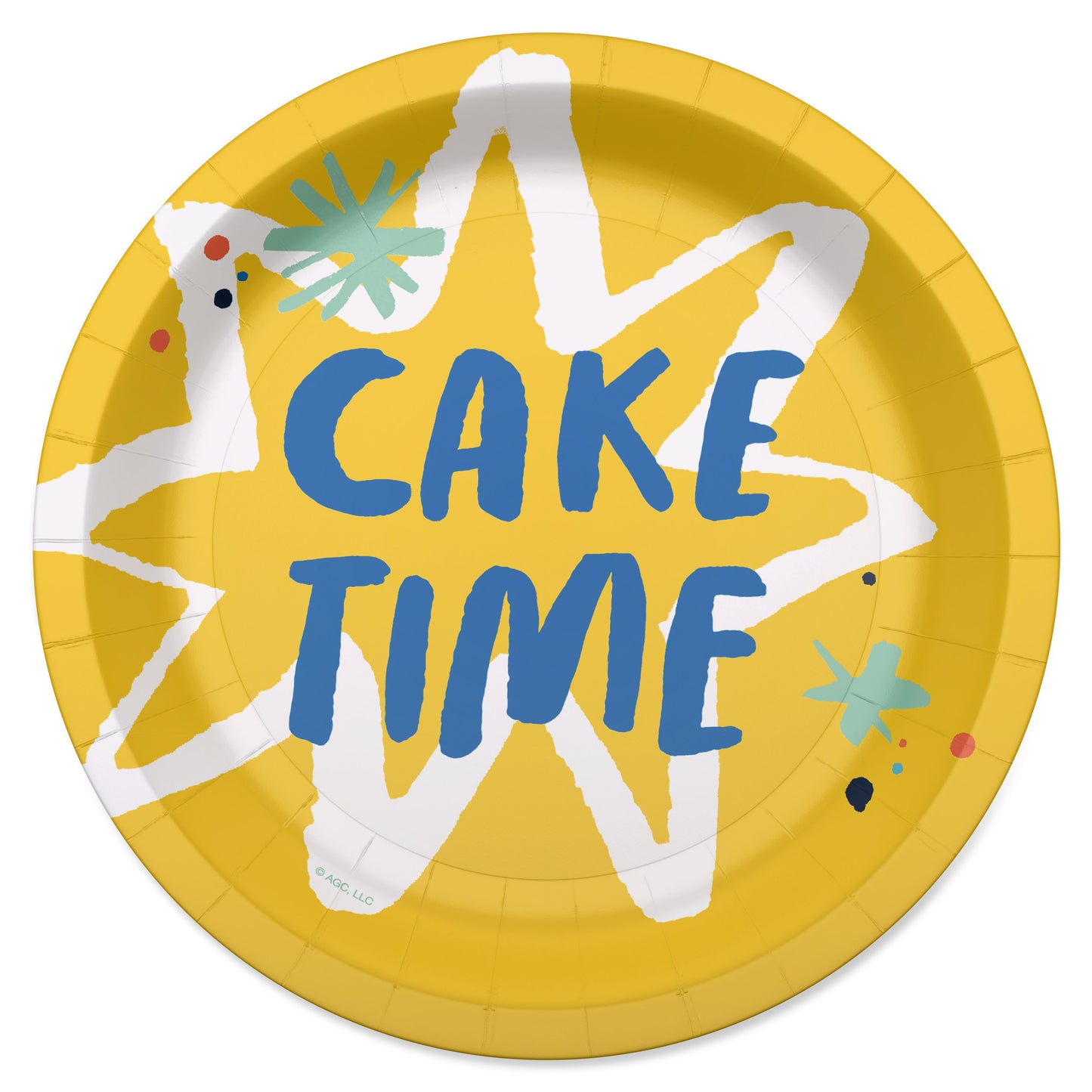 American Greetings Cake Time 7" Birthday Paper Plates