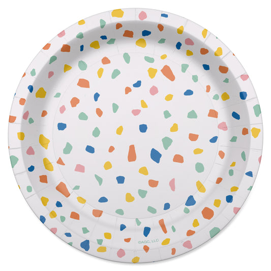 American Greetings Colorful Confetti 7" Paper Plates