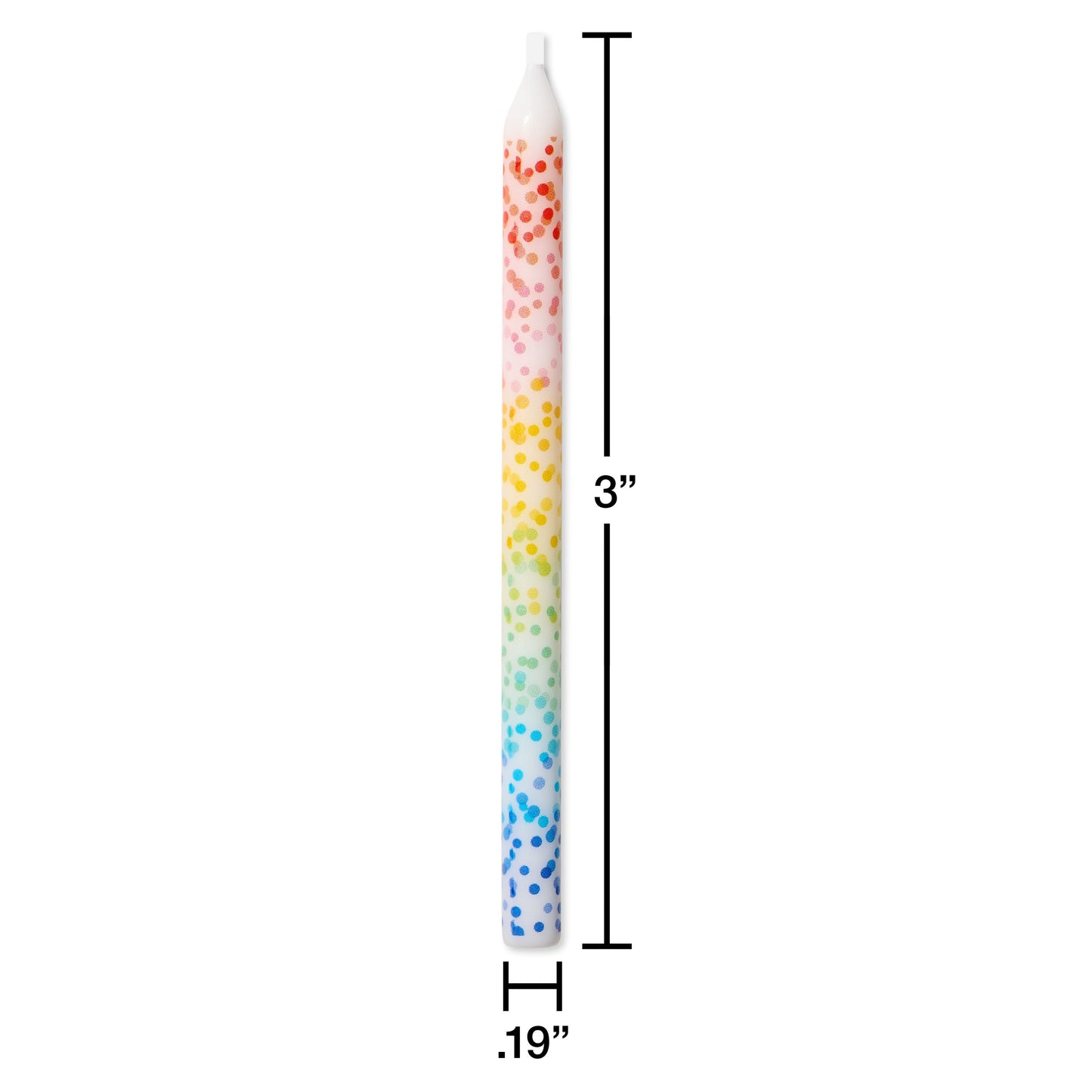 American Greetings Multi-Colored Scattered Dots Birthday Candles