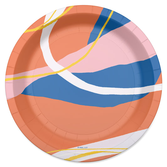 American Greetings Abstract Design 7" Paper Plates