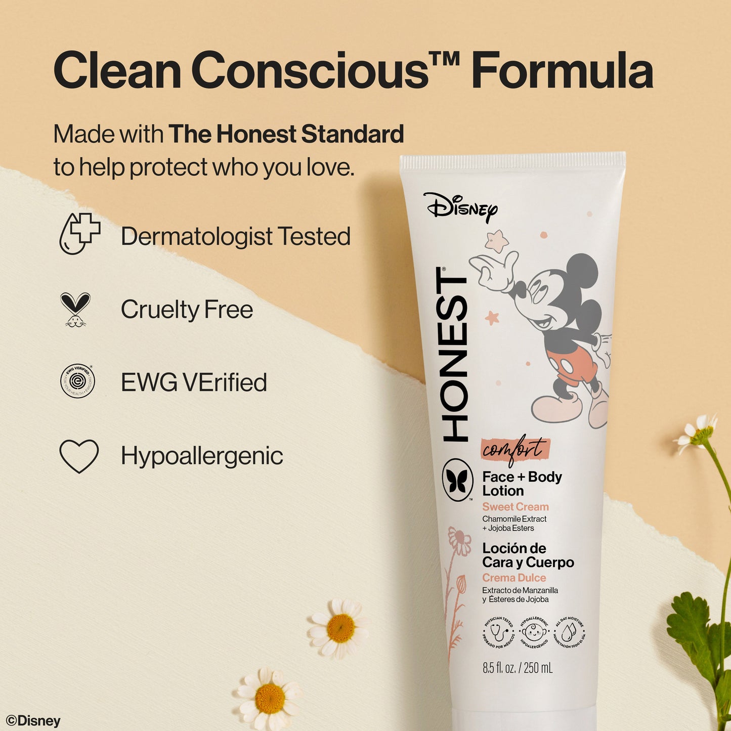 The Honest Company Face & Body Lotion - Sweet Cream