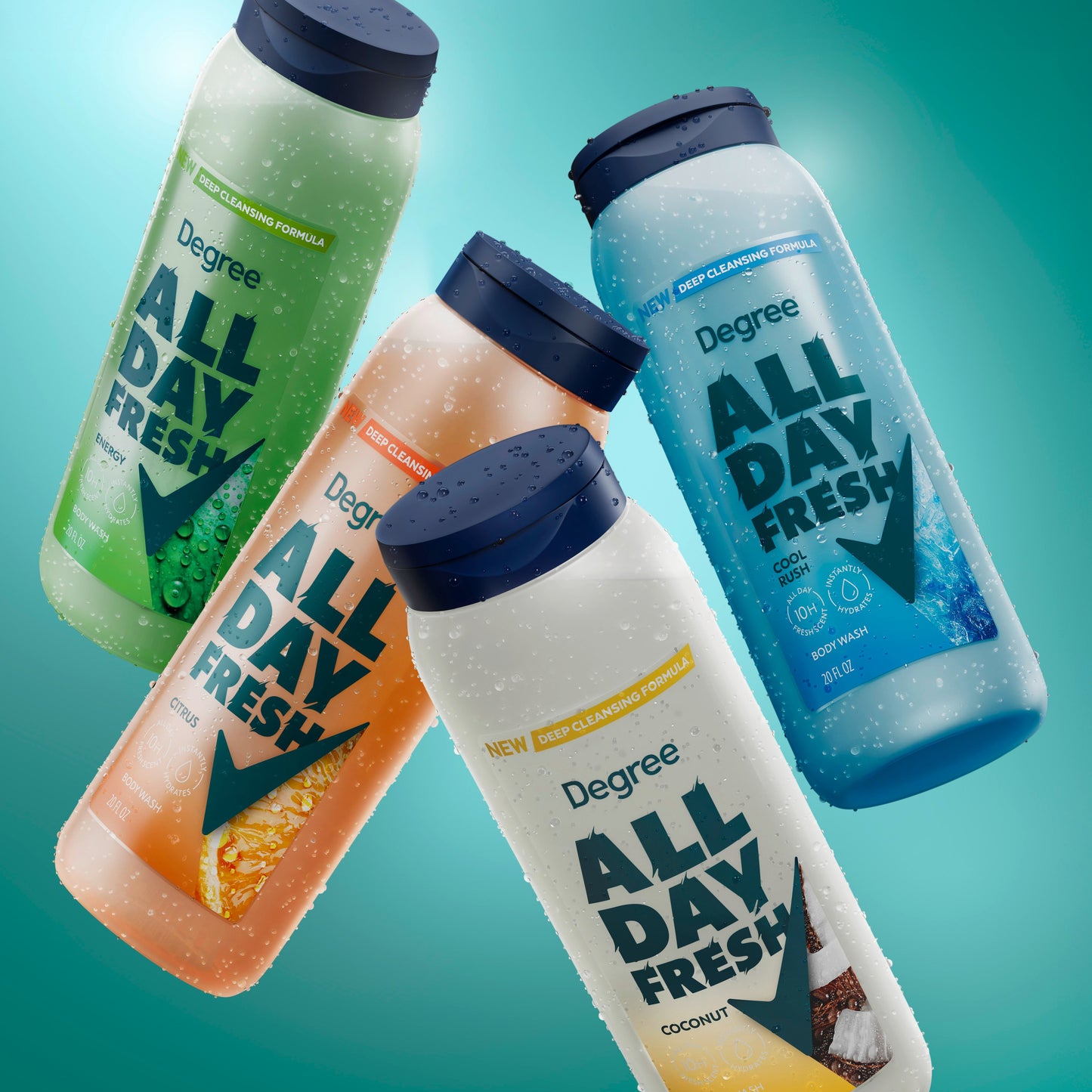Degree Men Deep Cleansing All Day Fresh Body Wash - Cool Rush