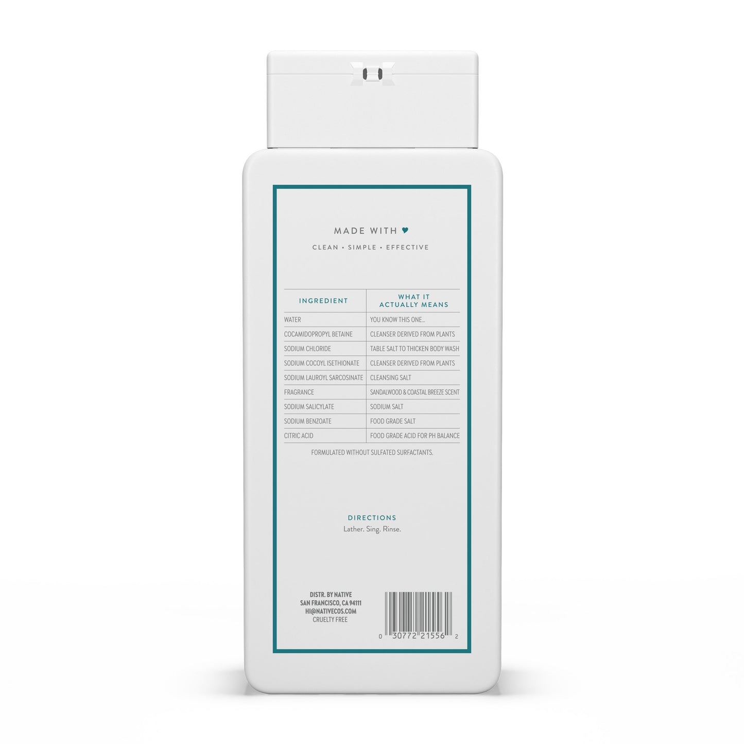Native Sandalwood & Coastal Breeze Body Wash