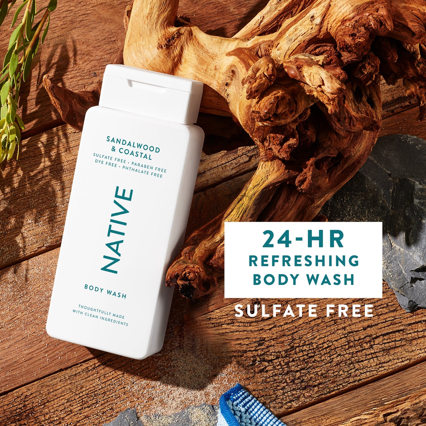 Native Sandalwood & Coastal Breeze Body Wash