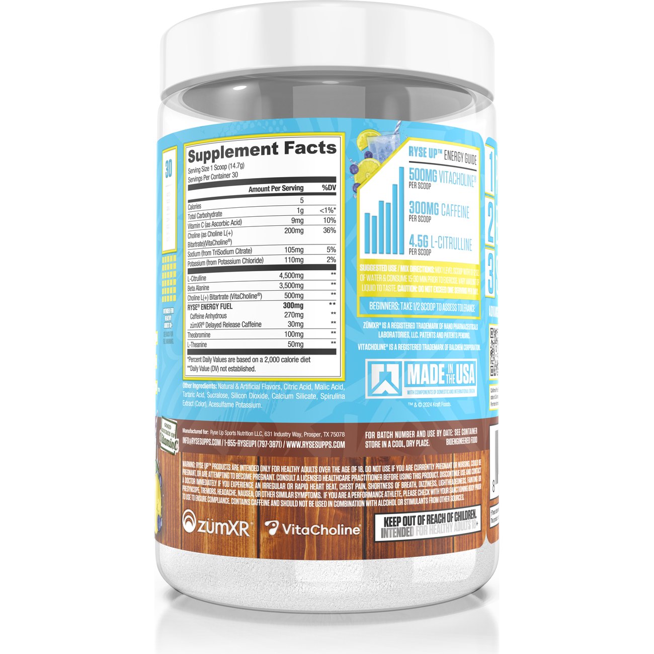 Ryse Loaded Pre-Workout - Blueberry Lemonade