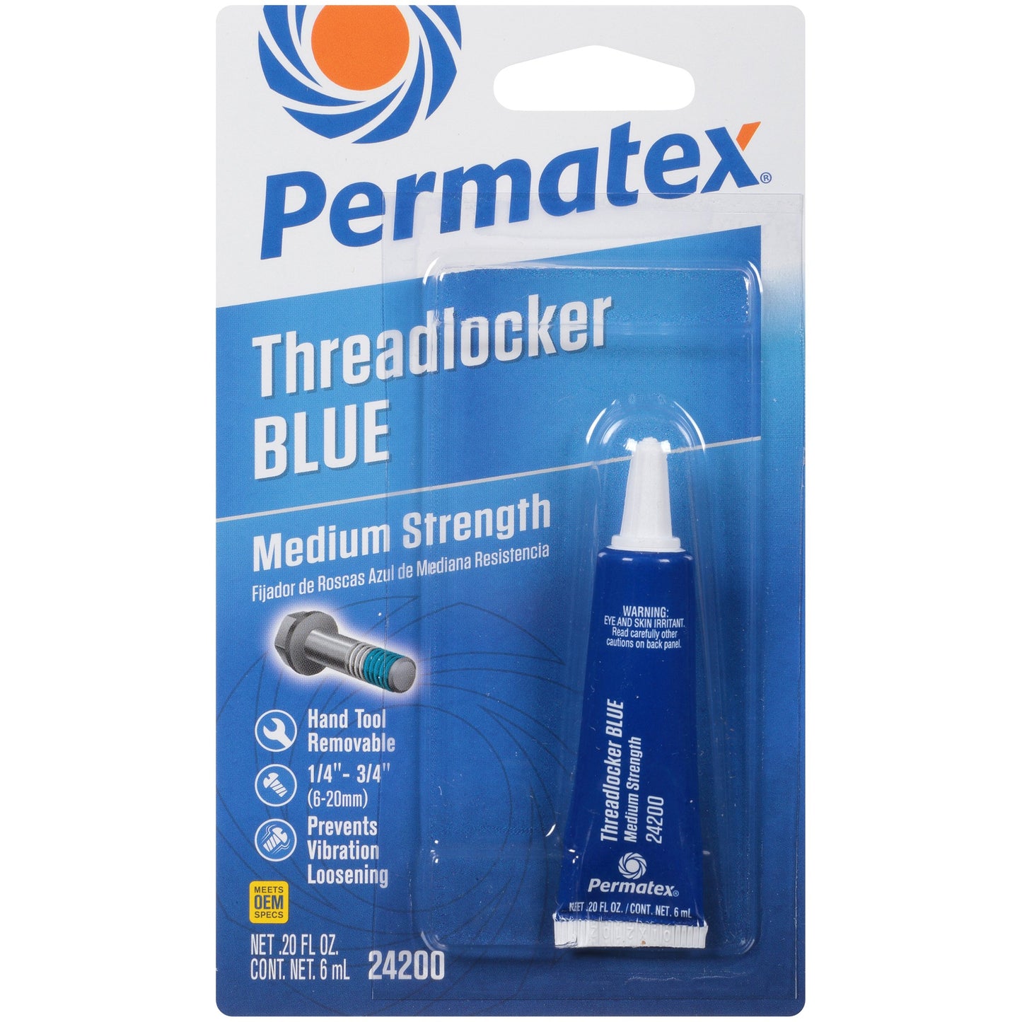 Permatex Threadlocker Blue - Medium Strength
