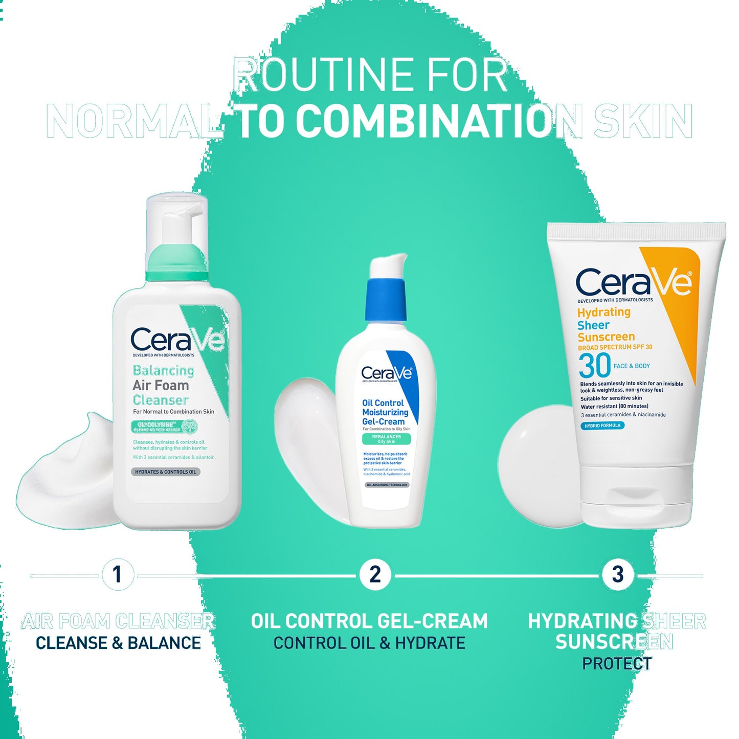 CeraVe Balancing Air Foam Cleanser - Normal to Combination Skin