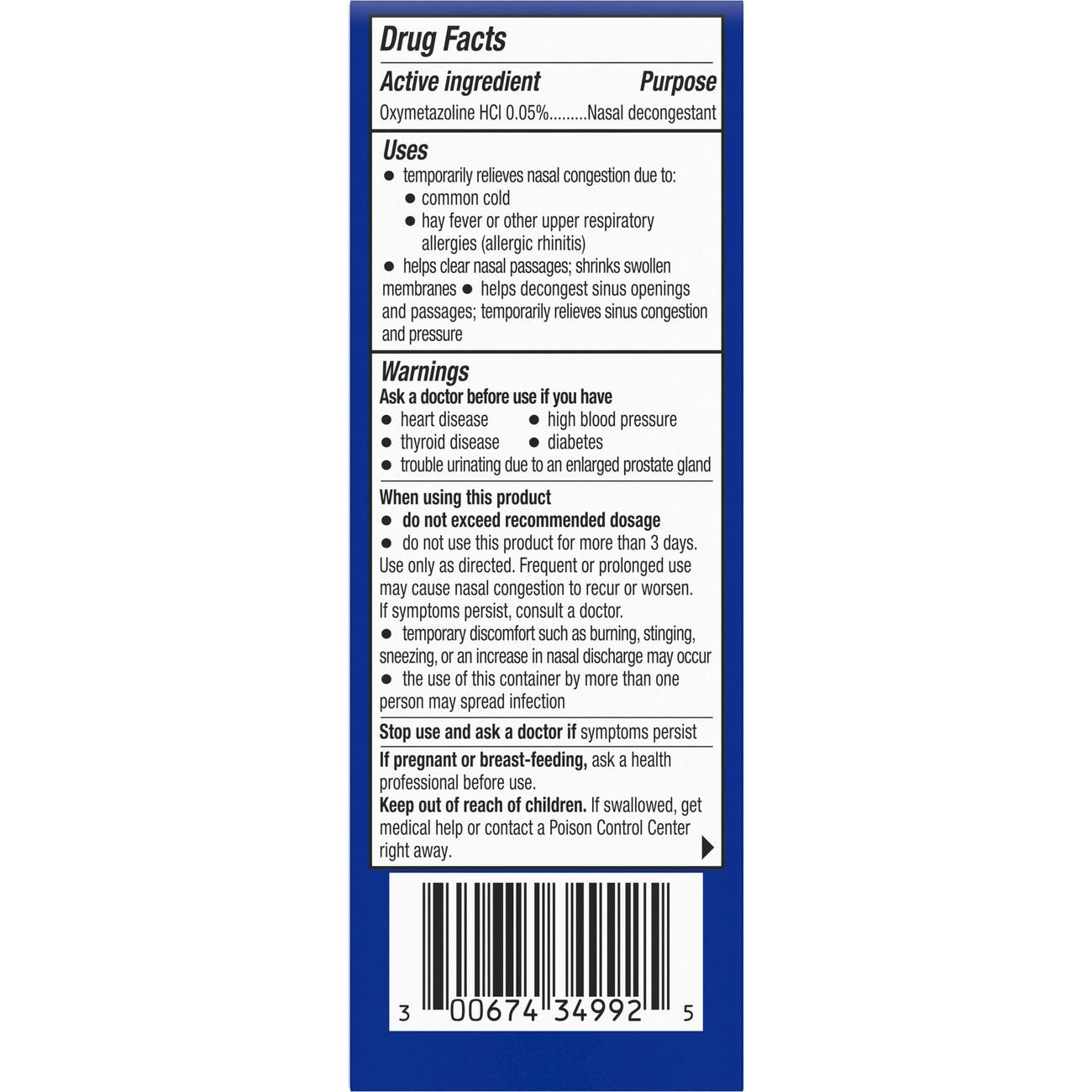 Theraflu Severe Congestion Relief Cooling Nasal Mist, 0.34 Fl Oz