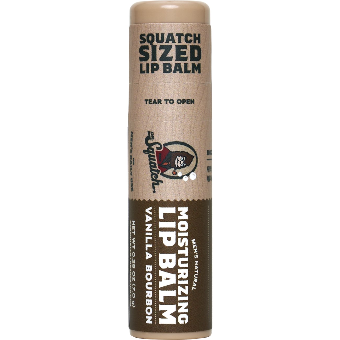 Dr. Squatch Men's Natural Moisturizing Lip Balm - Vanilla Bourbon