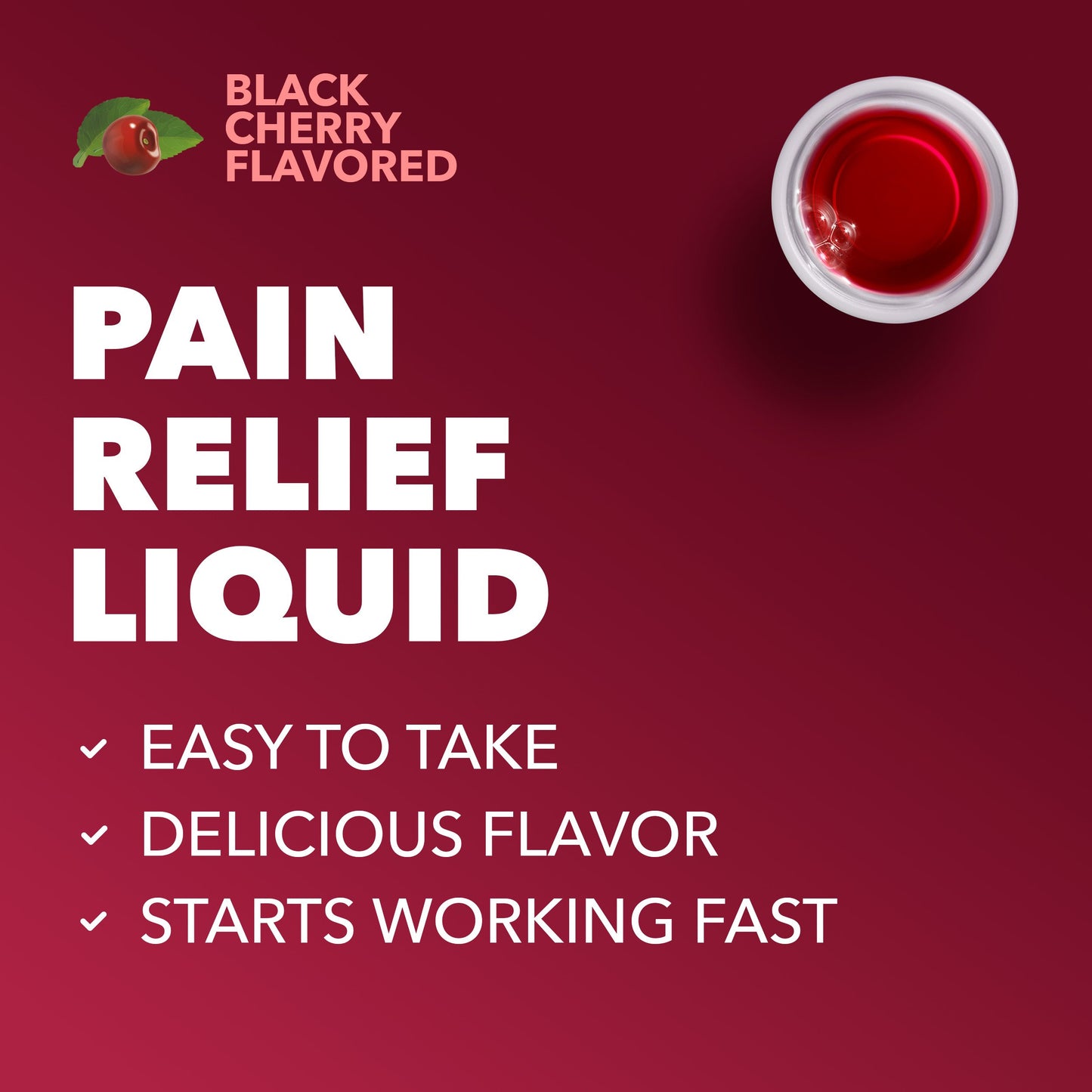 Vicks PainQuil Liquid Daytime Pain Relief Acetaminophen Max Strength, Backache & Headache Relief