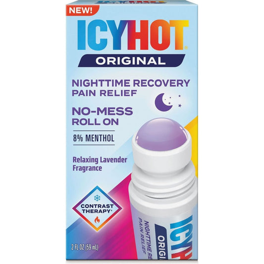 Icy Hot Nighttime Recovery Menthol Muscle Pain Relief Roll-On - Lavender