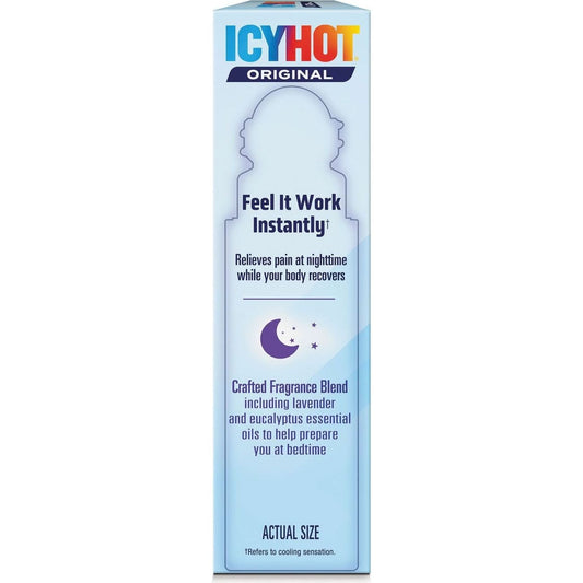 Icy Hot Nighttime Recovery Menthol Muscle Pain Relief Roll-On - Lavender