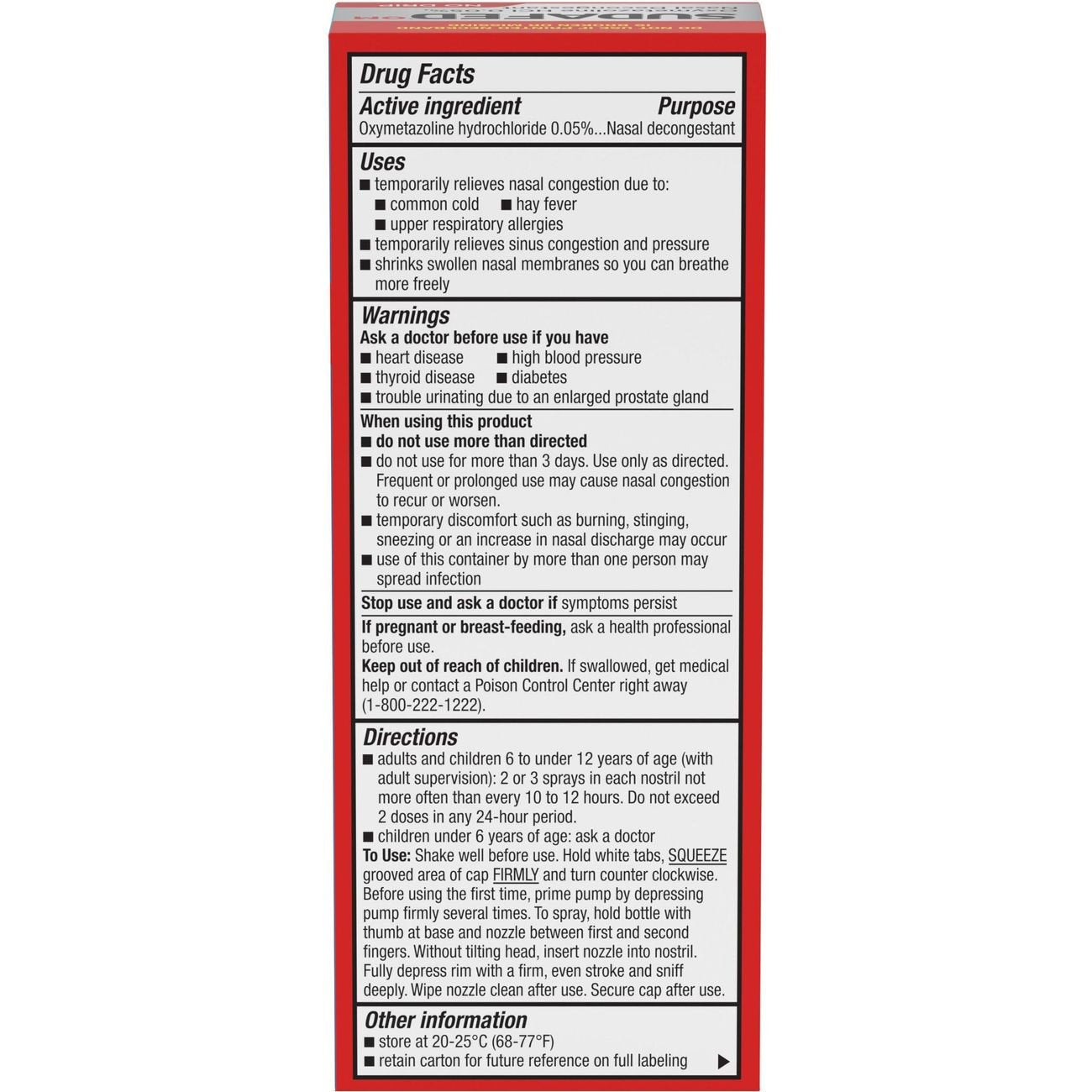 Sudafed No Drip Severe Sinus Cooling Nasal Mist