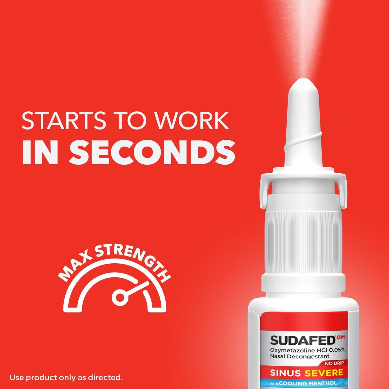 Sudafed No Drip Severe Sinus Cooling Nasal Mist