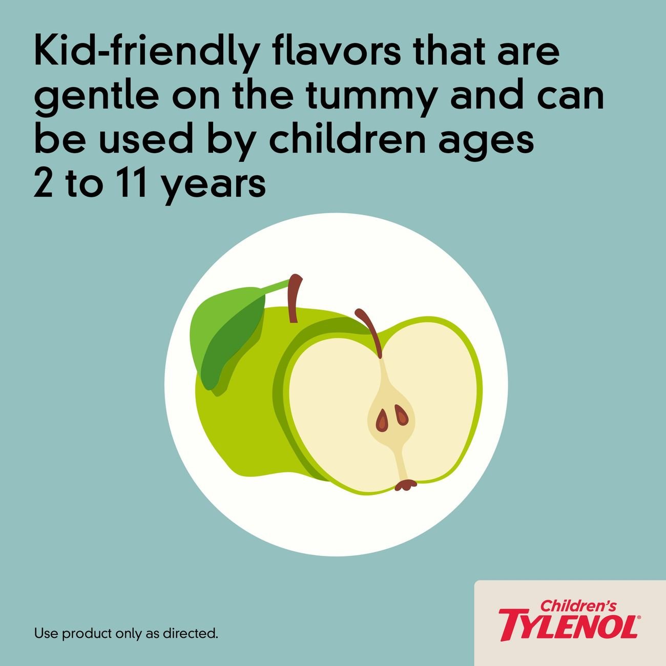 Tylenol Children's Dye Free Pain Relief Fever Reducer 160 mg Liquid - Apple