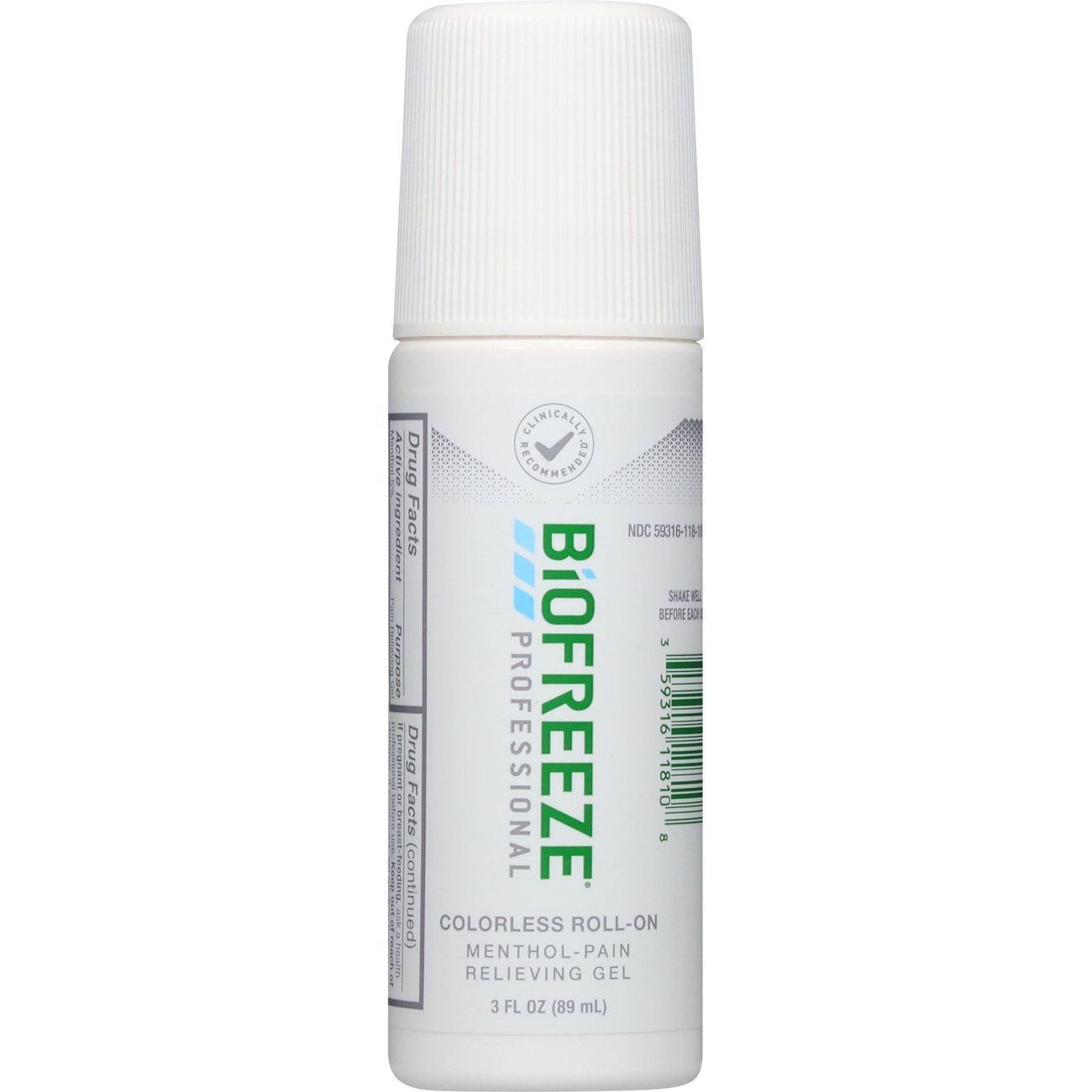 Biofreeze Professional Menthol Muscle Pain Relief Roll-On Gel
