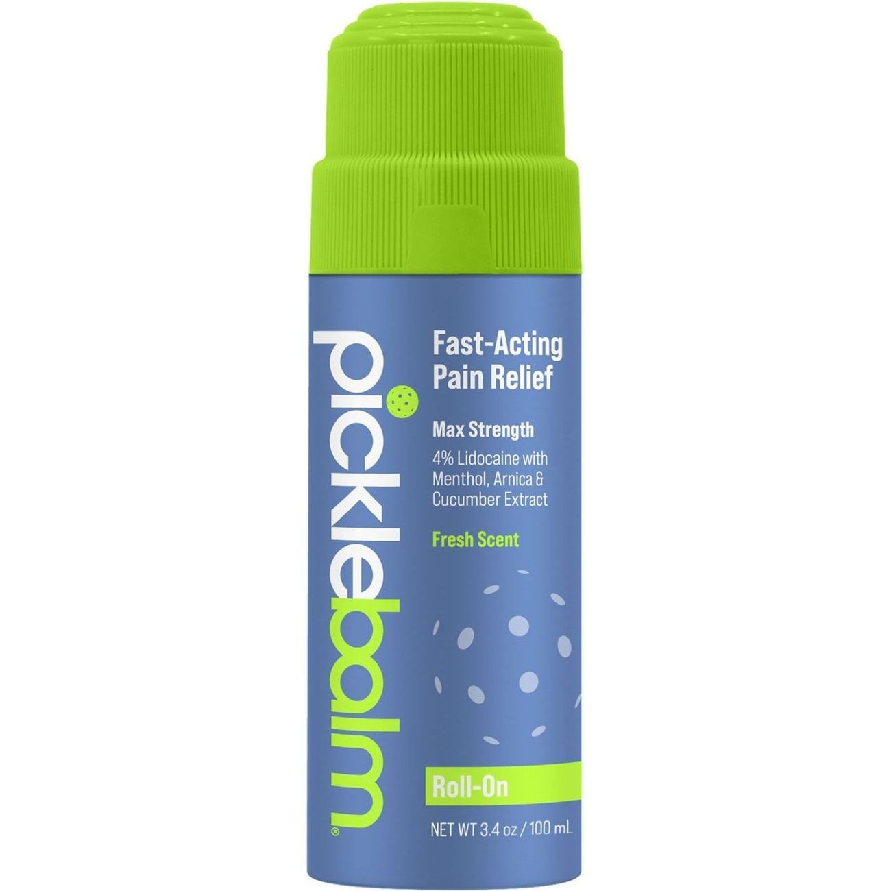 Picklebalm Max Strength Lidocaine Fast Acting Muscle Pain Relief Roll-On