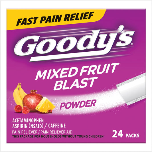 Goody's Headache Pain Relief Powder with Caffeine - Mixed Fruit Blast