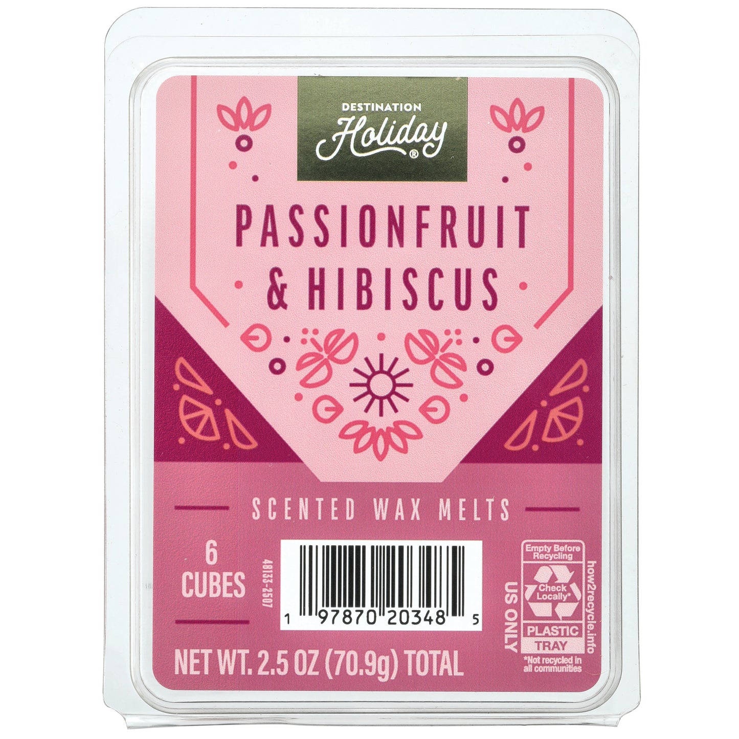 Destination Holiday Passionfruit & Hibiscus Scented Wax Melts
