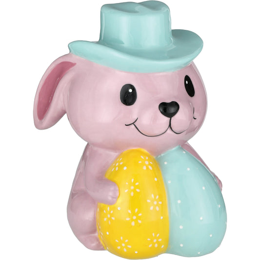 Destination Holiday Ceramic Cowboy Bunny Easter Decor
