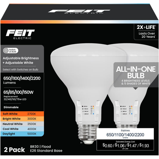 Feit Electric Dimmable BR30 LED Flood Bulb