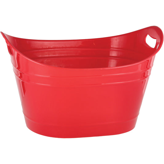 Destination Holiday Large Plastic Bucket - Red