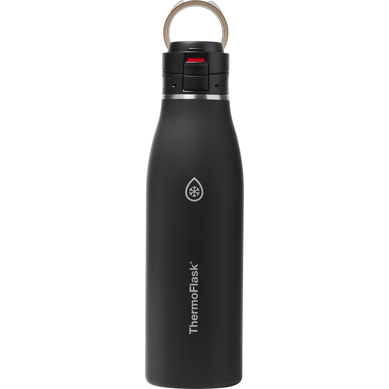 ThermoFlask Stainless Steel Traveler Bottle - Pitch Black