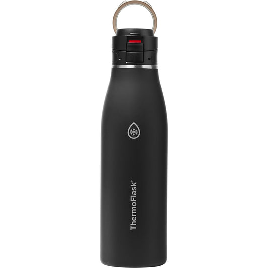 ThermoFlask Stainless Steel Traveler Bottle - Pitch Black