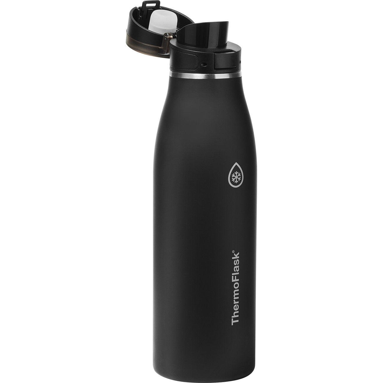 ThermoFlask Stainless Steel Traveler Bottle - Pitch Black