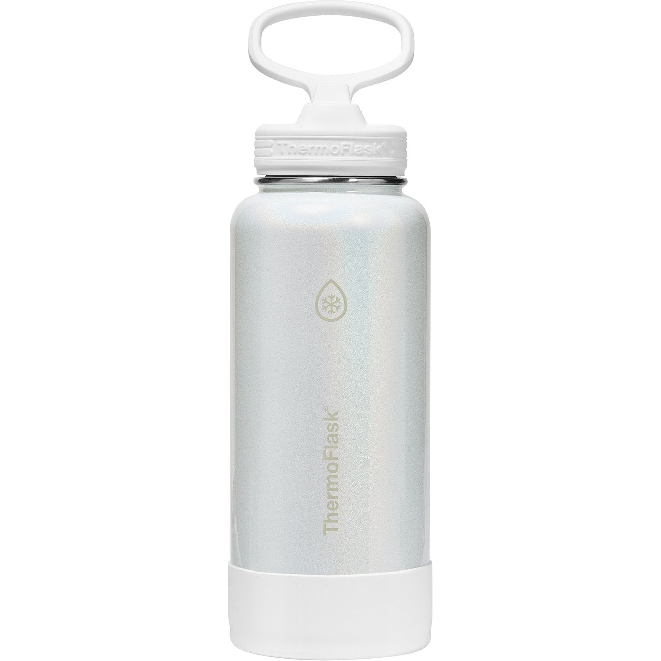 ThermoFlask Stainless Steel Straw Bottle - Optic White