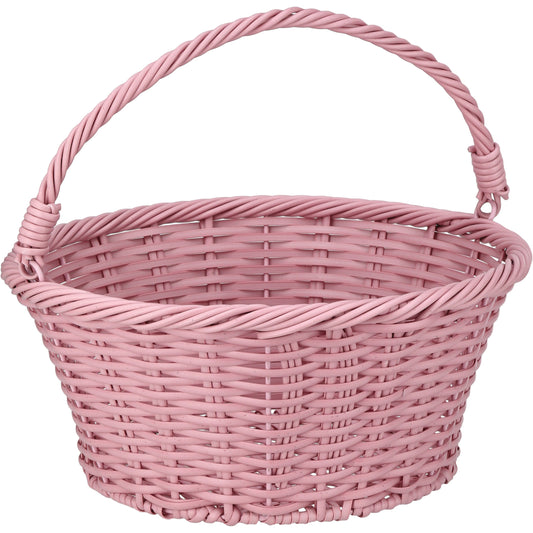 Destination Holiday Pink Woven Basket