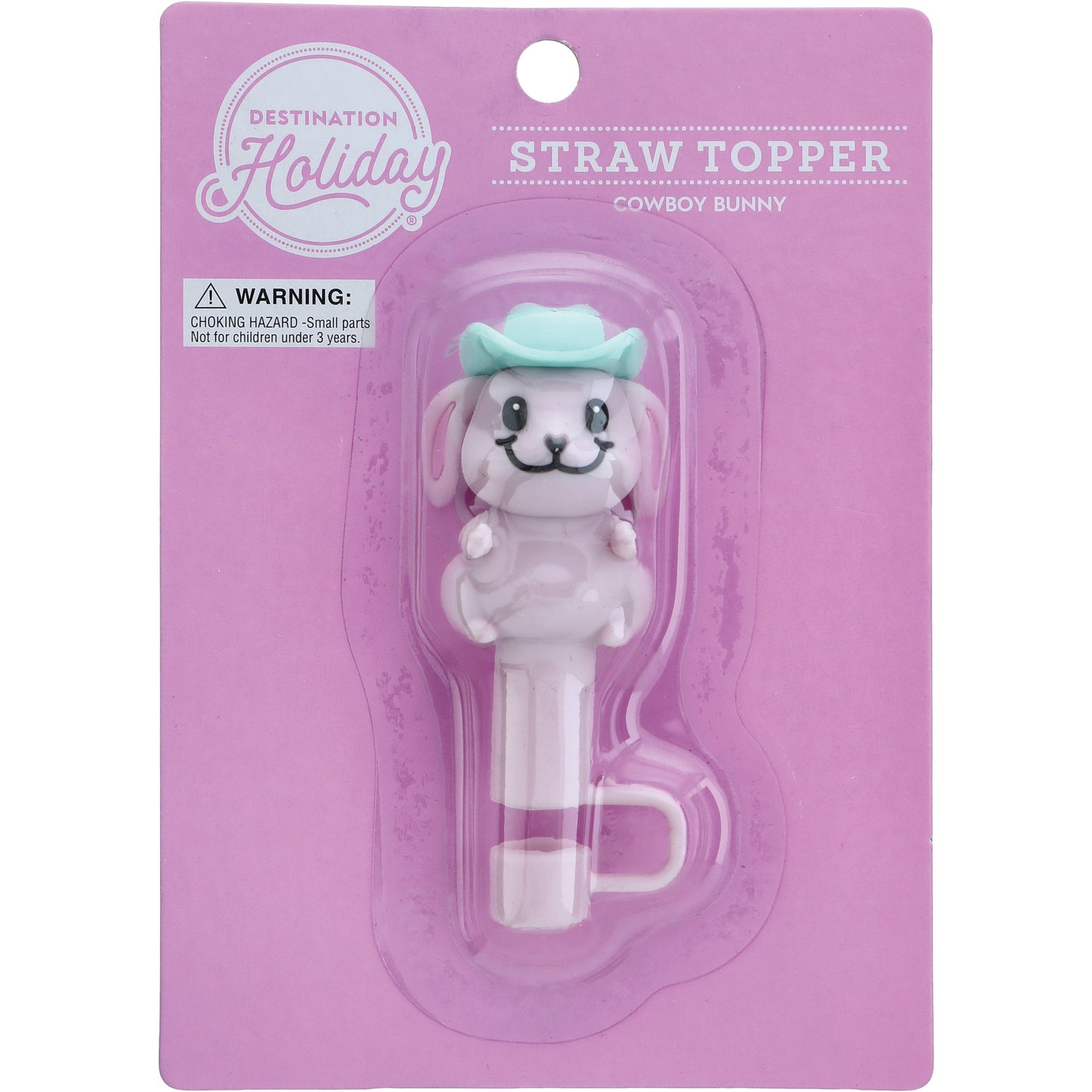 Destination Holiday Cowboy Bunny Straw Topper