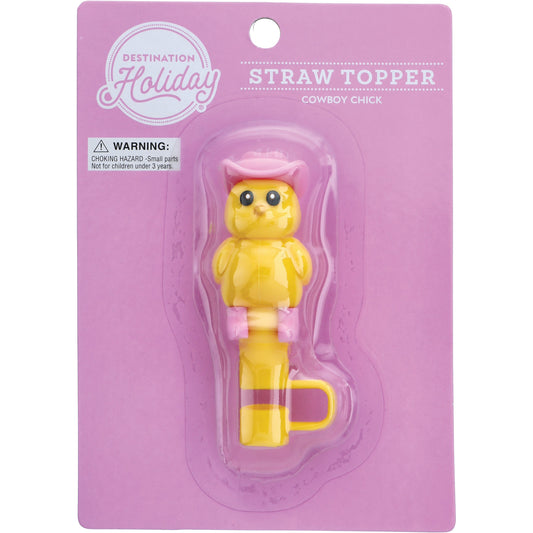 Destination Holiday Cowboy Chick Straw Topper