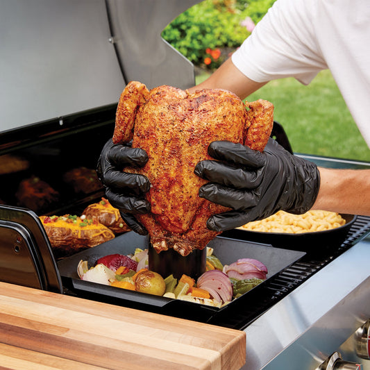 Mr. Bar-B-Q Nitrile Gloves and Reusable Glove Pair