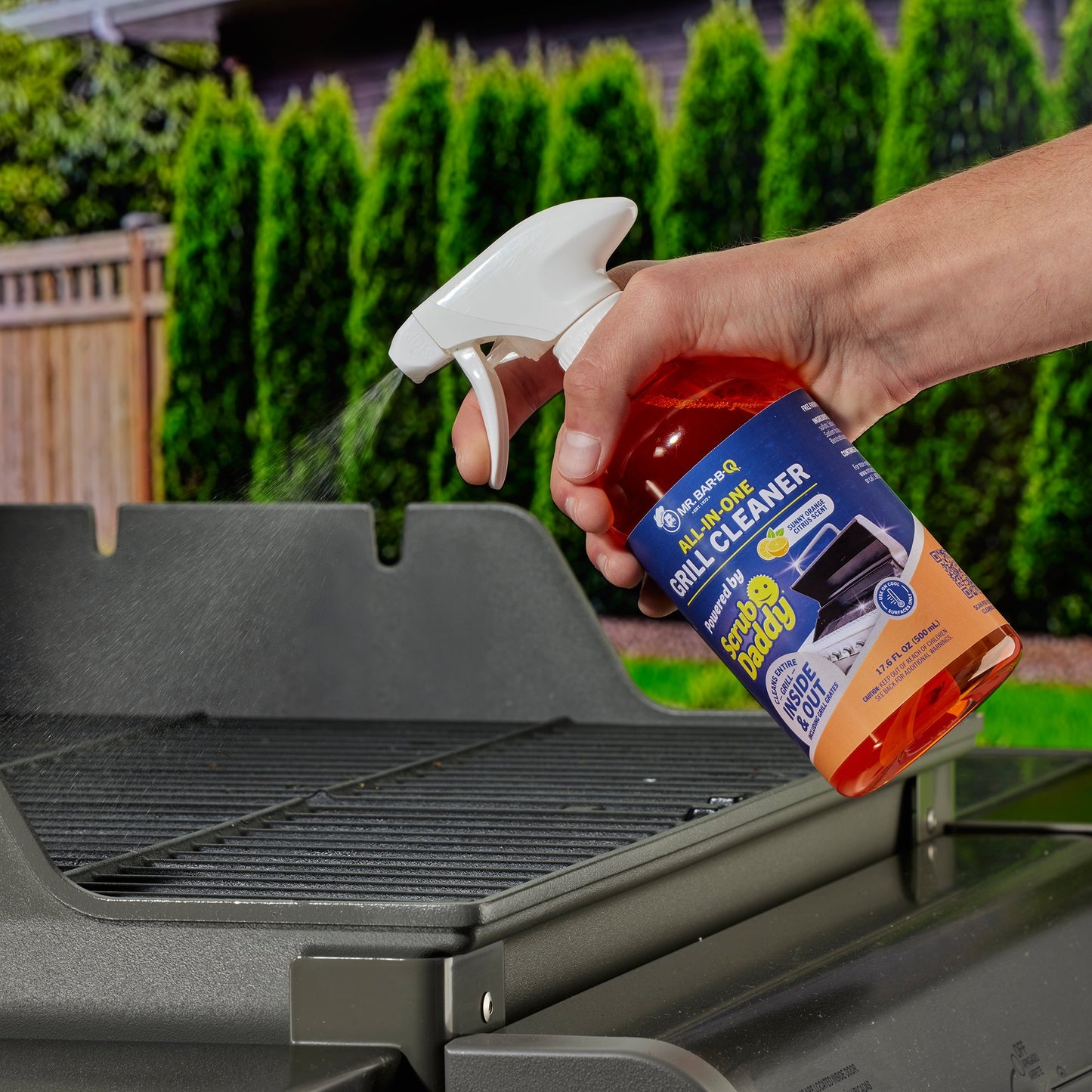 Mr. Bar-B-Q All-in-One Grill Cleaner Powered by Scrub Daddy