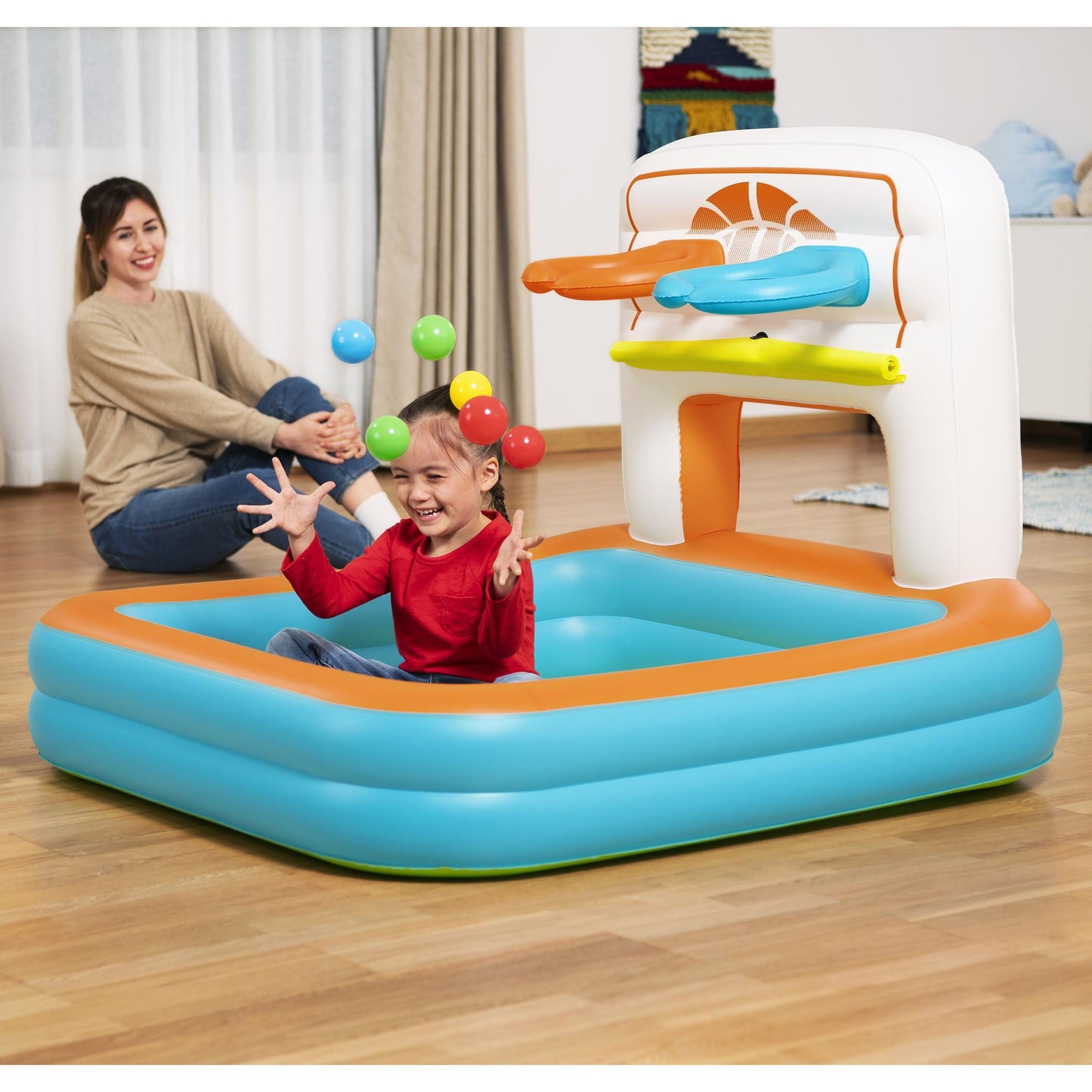 Bestway Kick 'N Swish 3 in 1 Multi-Use Ball Pit