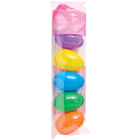 Destination Holiday Plastic Easter Filler Eggs - Bright Colors