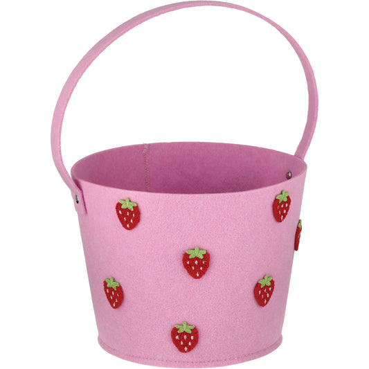Destination Holiday Strawberry Felt Easter Basket