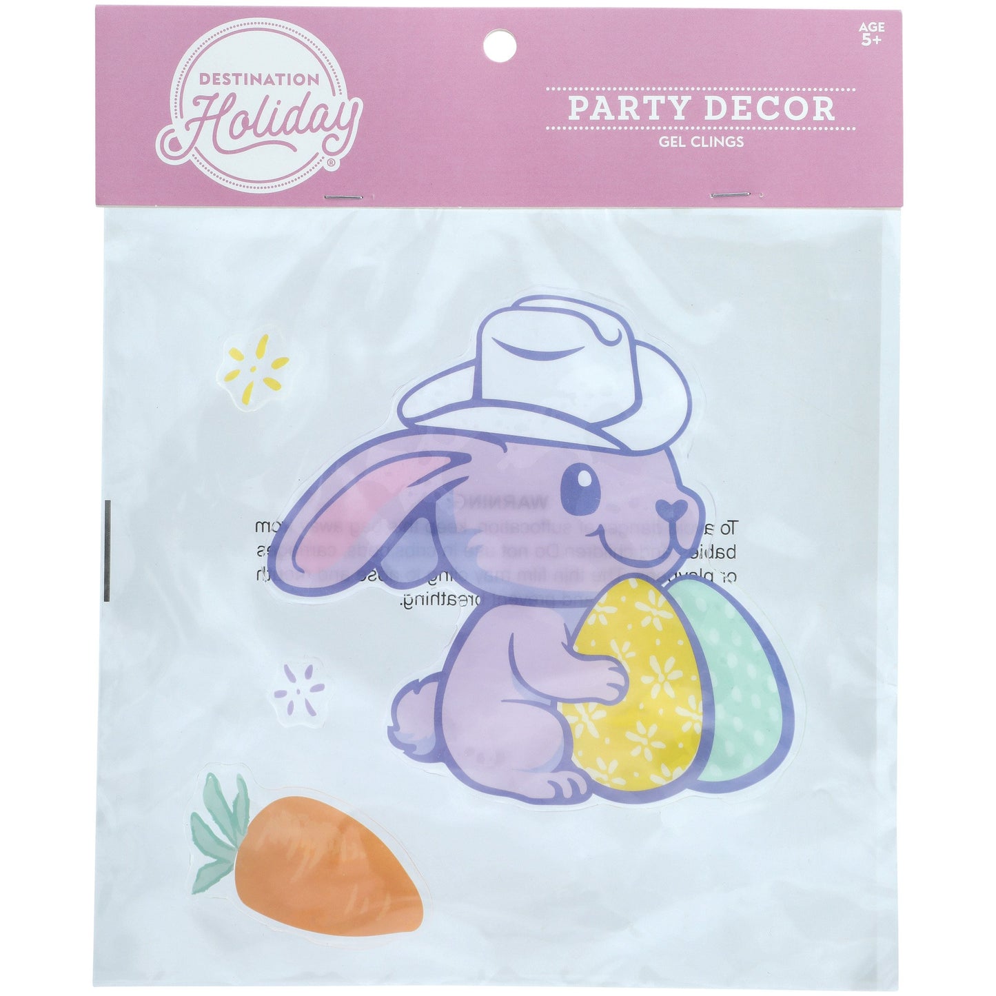 Destination Holiday Cowboy Bunny Easter Gel Clings