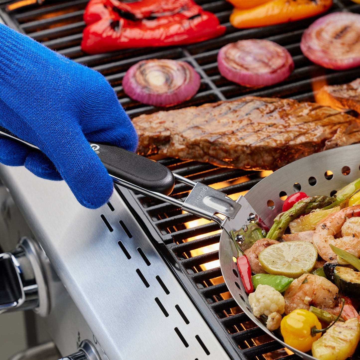 Mr. Bar-B-Q Stainless Steel Grilling Skillet