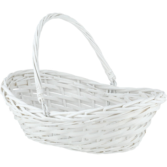 Destination Holiday White Swing Handle Basket