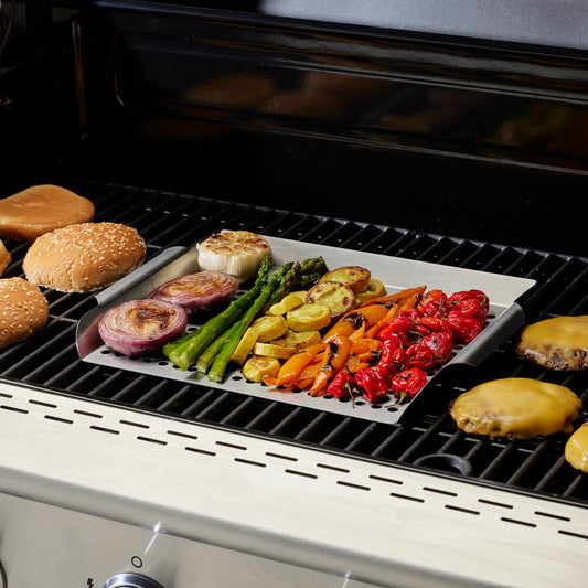 Mr. Bar-B-Q Stainless Steel Deep Grill Topper