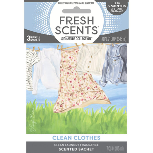 Fresh Scents Clean Clothes Scented Sachets