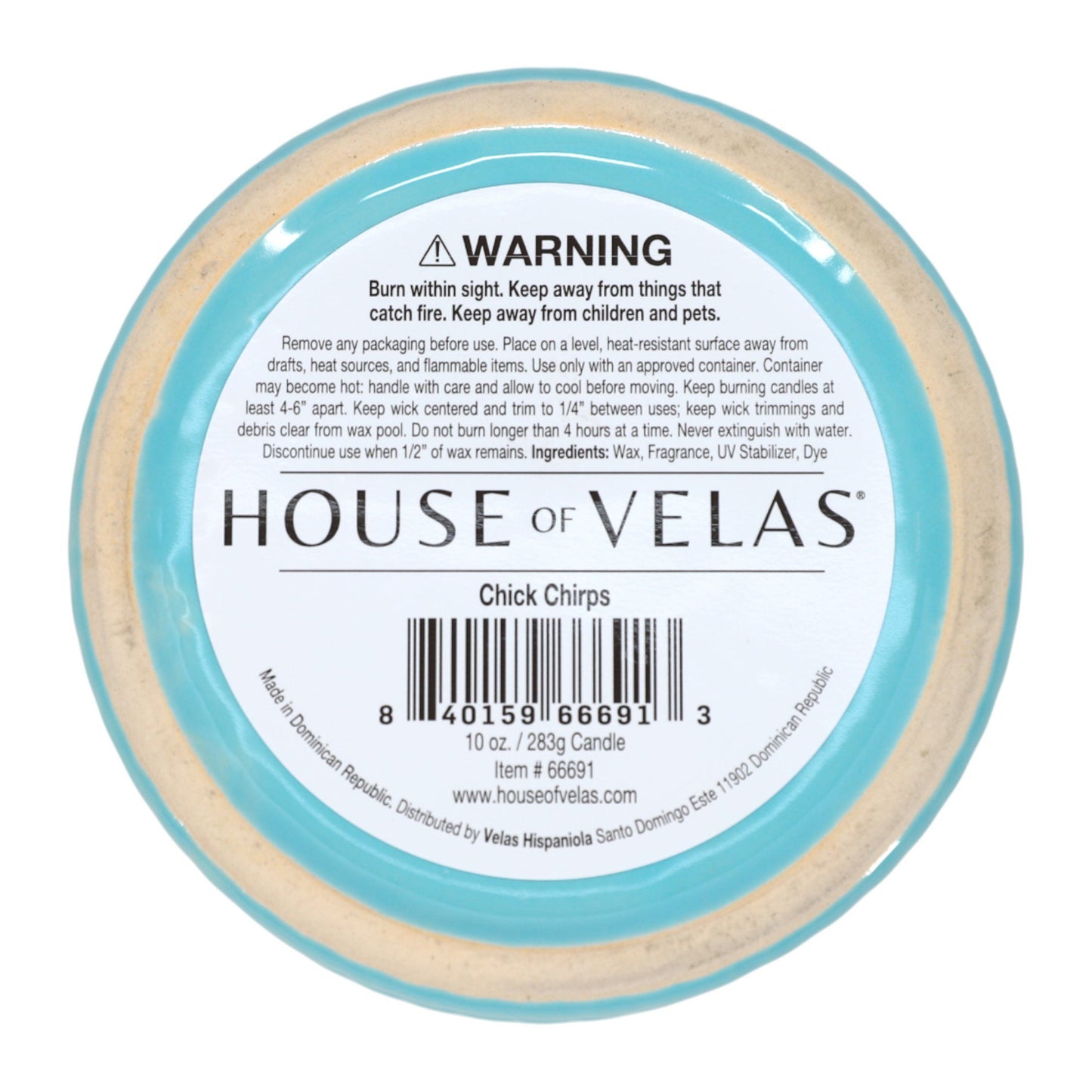 House of Velas Chick Chirps Scented Easter Basket Candle