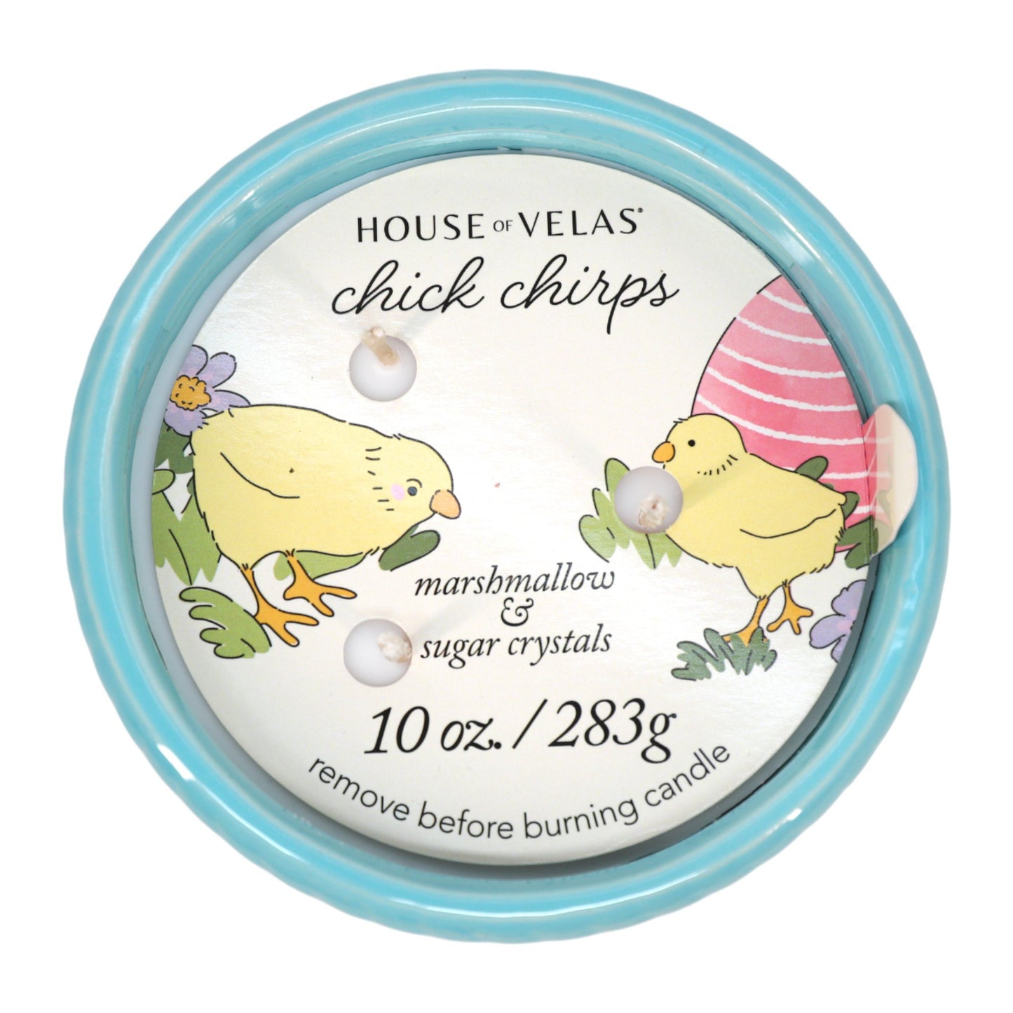 House of Velas Chick Chirps Scented Easter Basket Candle