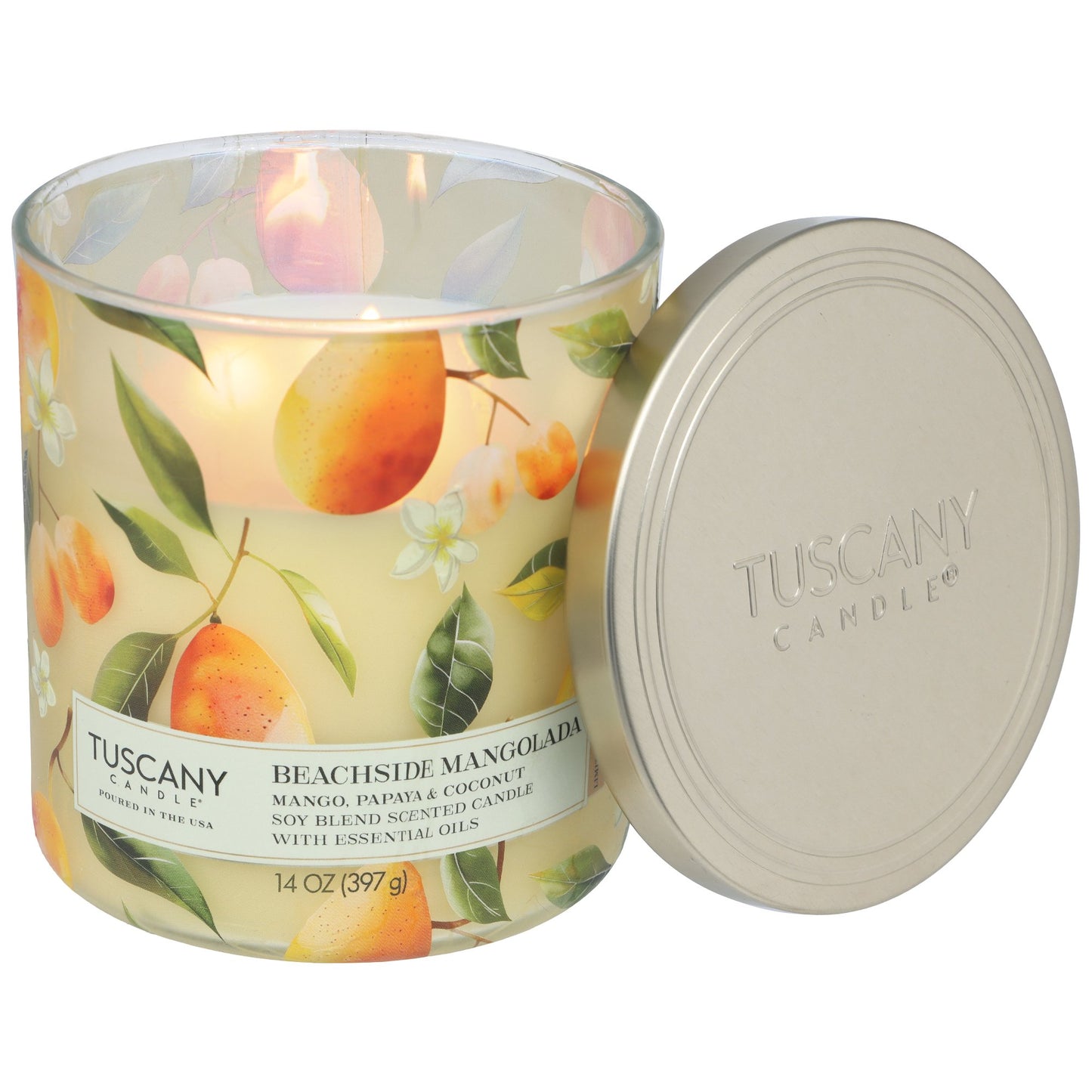 Tuscany Candle Beachside Mangolada Scented Soy Candle