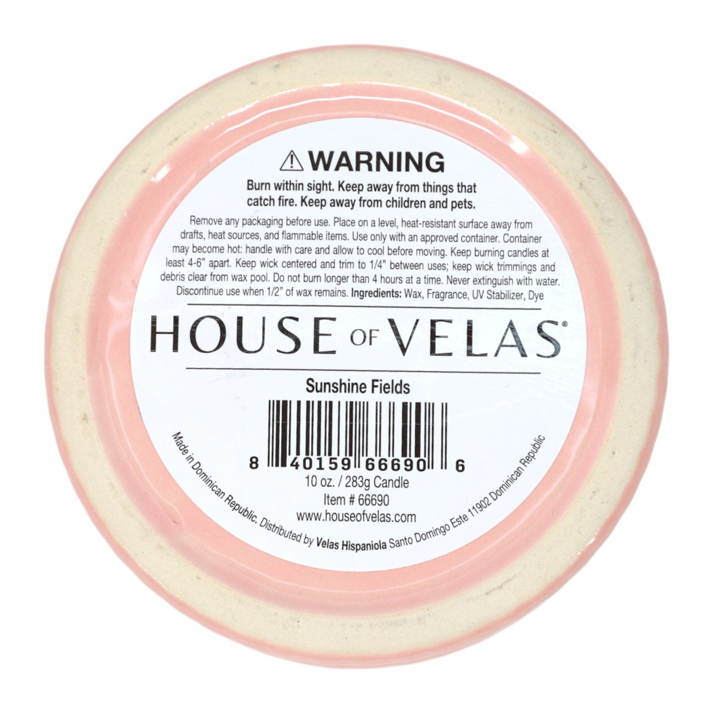 House of Velas Sunshine Fields Scented Easter Basket Candle