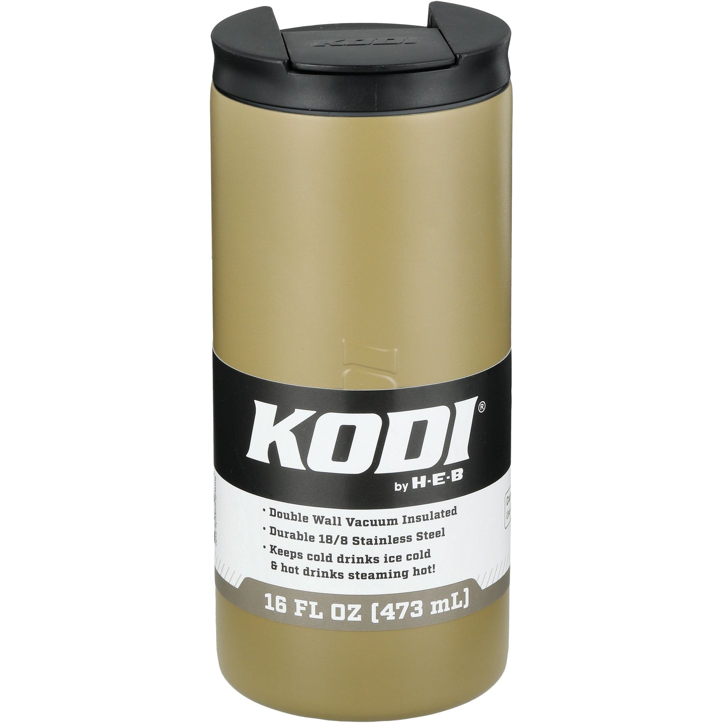 KODI by H-E-B Stainless Steel Spill Proof Travel Mug - Olive