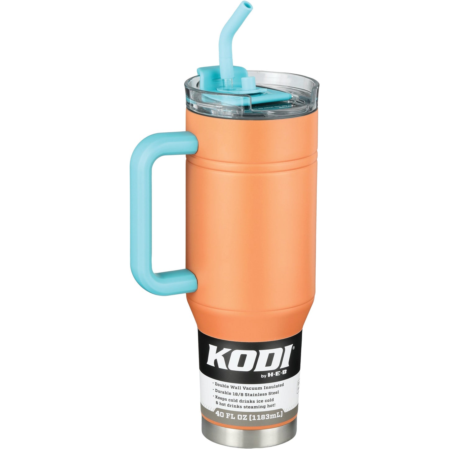 KODI by H-E-B Tumbler with Handle - Tangerine